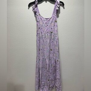 Angie Lavender Floral Maxi Dress